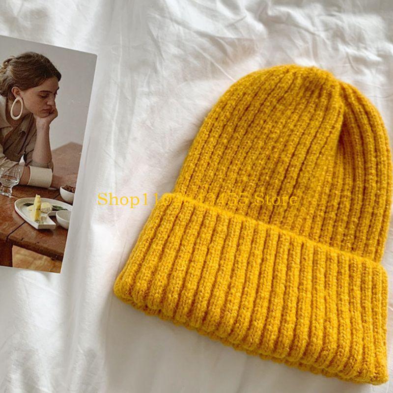 Beanie Cuffed Knit - 49MC Topi Beanie Rajutan Berusuk Musim