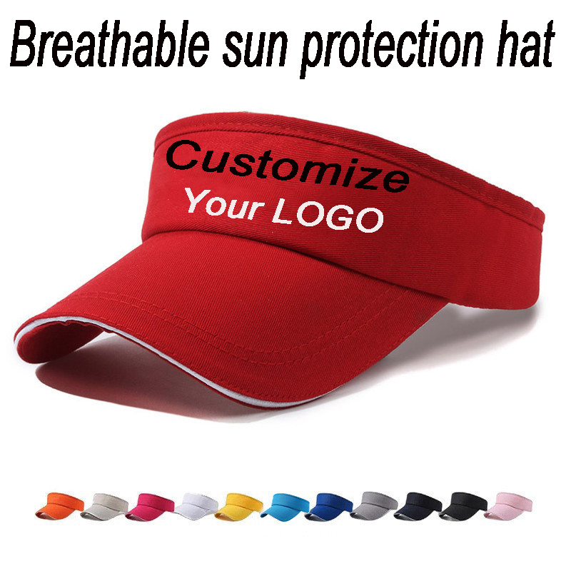 Visor Sun Hat - Topi Visor Kosong dengan Logo Custom,