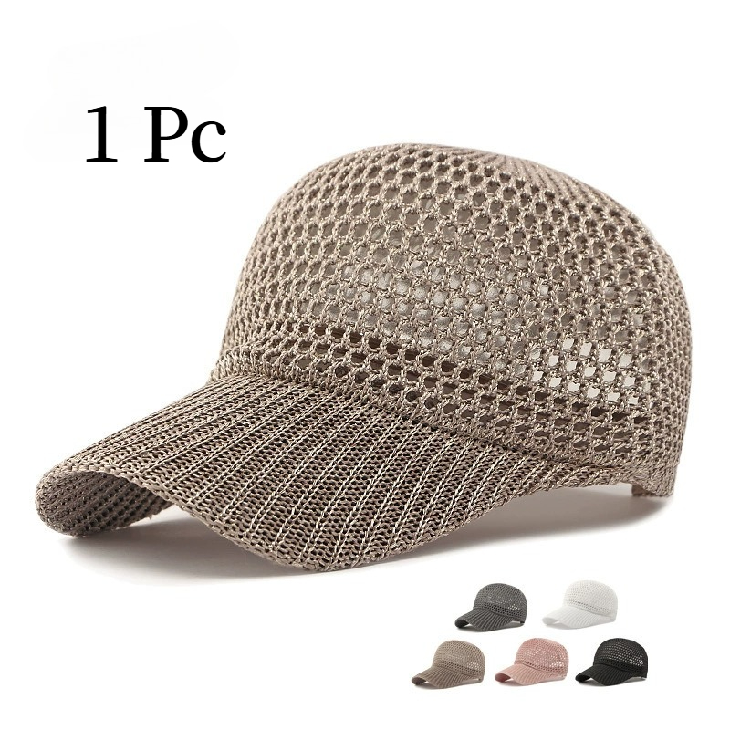Baseball Cap Structured - Topi Bisbol Jaring Bernapas untuk Pria