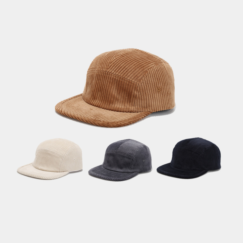 Corduroy Cap 5 Panel - Topi Camp 5 Panel Corduroy, Dapat