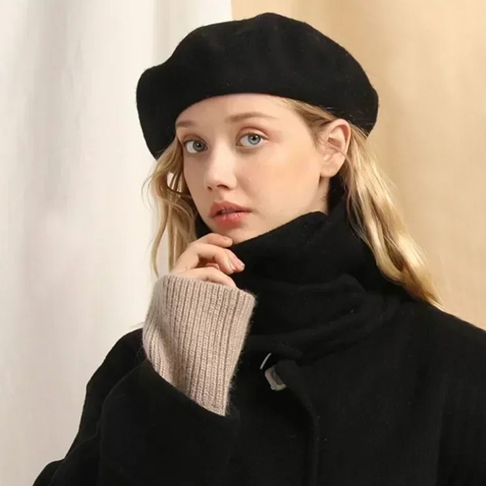 Beret French Wool - Topi Baret Wol Hangat untuk Wanita