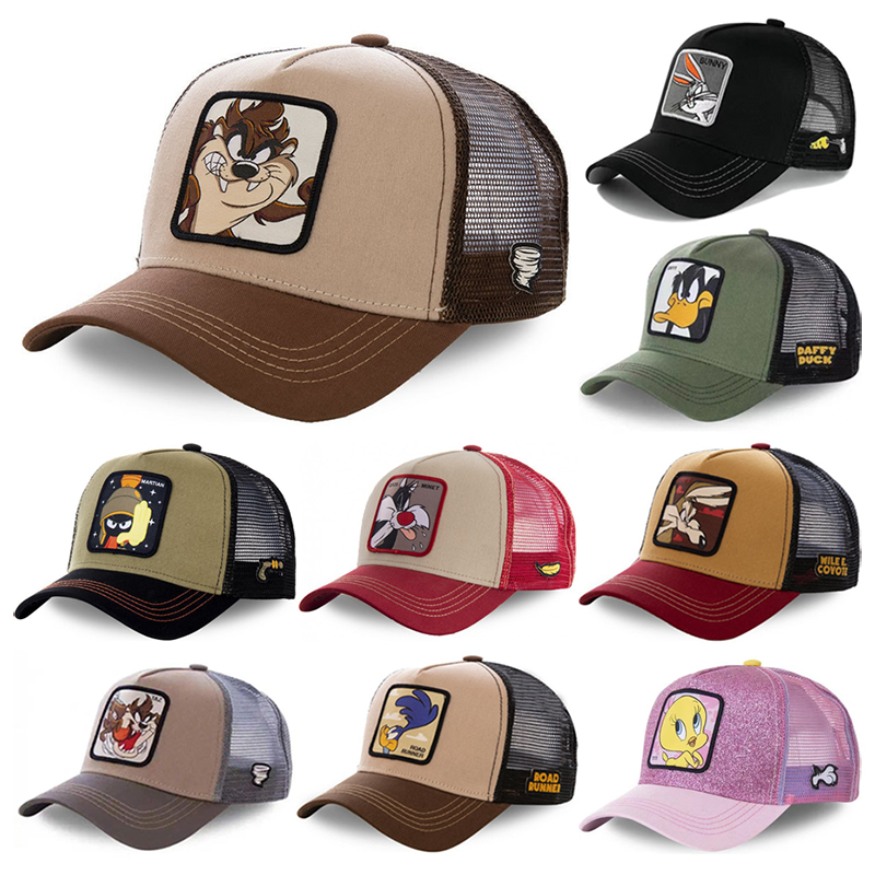 Trucker Cap Mesh - Topi Trucker Anime Kartun Berbahan Jaring,