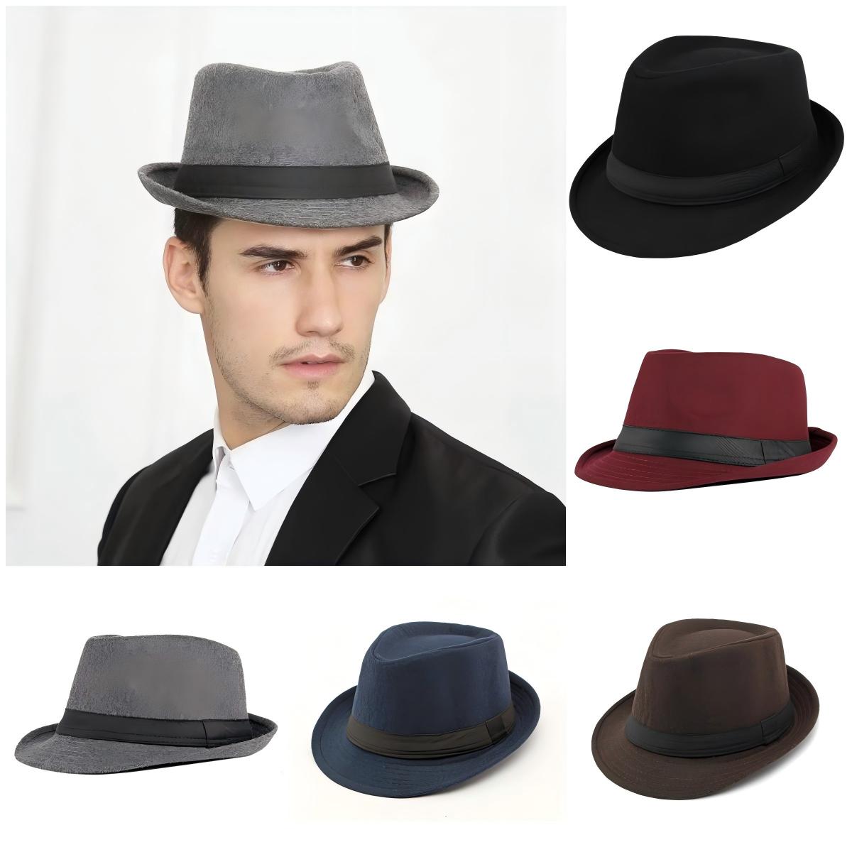 Fedora Hat Wool - Topi untuk Pria Gaya Musim Gugur