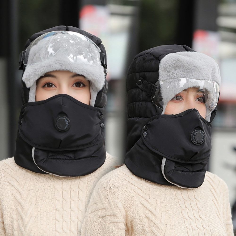 Winter Trapper Hat - Perlindungan Dingin dengan Kacamata Anti Kabut