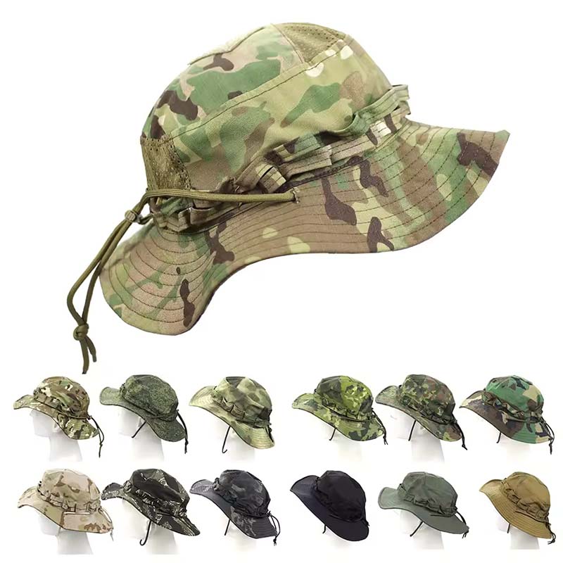 Boonie Hat Tactical - Topi Boonie Taktis Kamuflase untuk Berkemah,