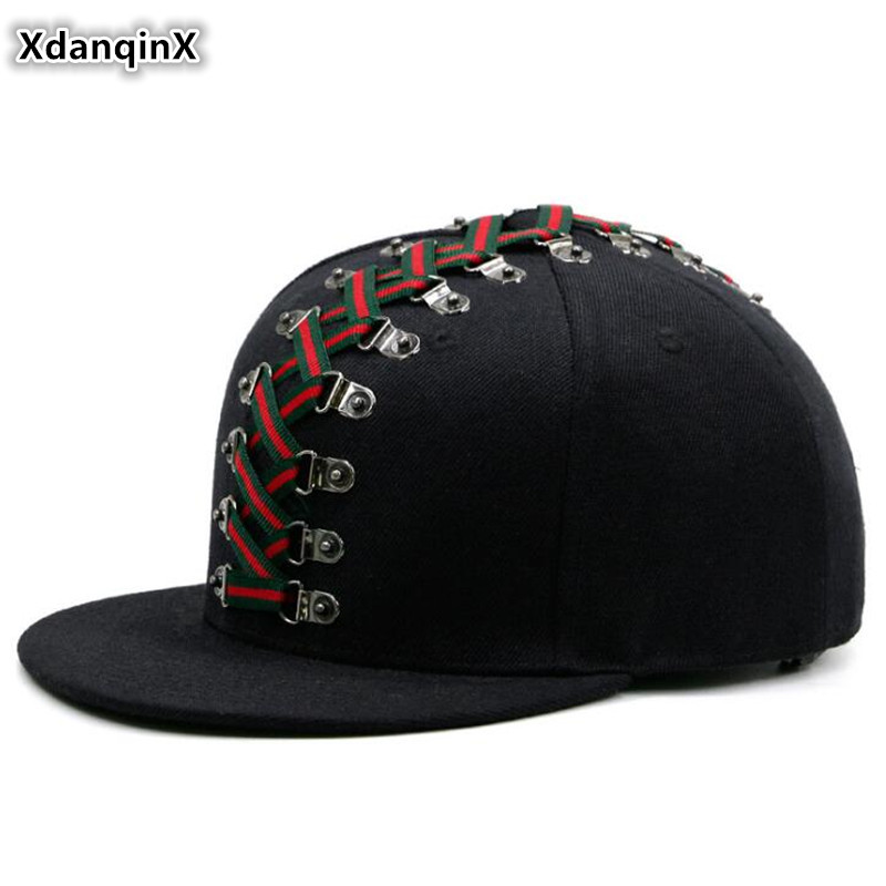 Snapback Hat Flat - Topi Hip Hop Gaya Punk Baru