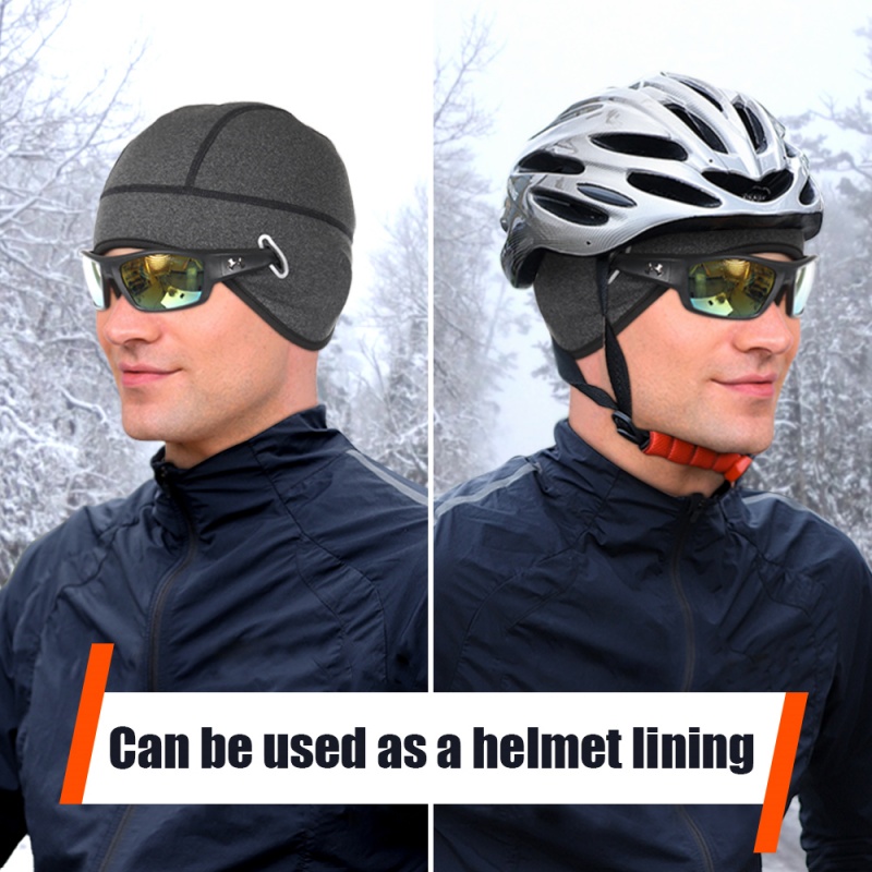 Skull Cap Helmet Liner - Topi Hangat Bersepeda Musim Dingin Topi