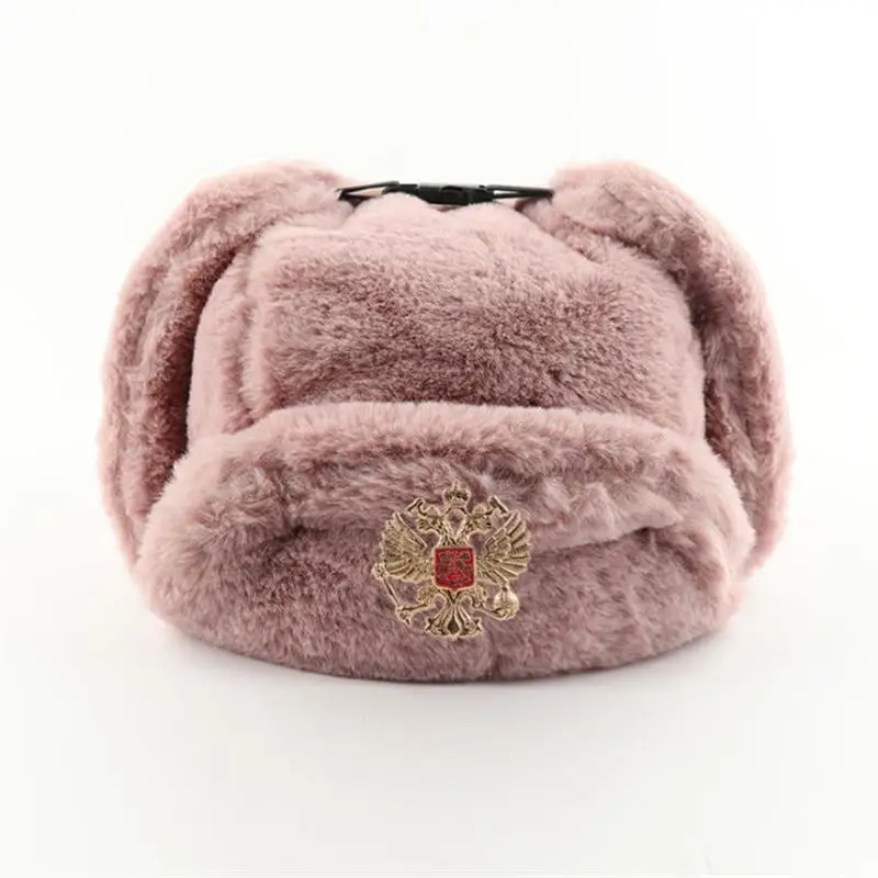 Winter Trapper Hat - Topi Ushanka Soviet untuk Pria &