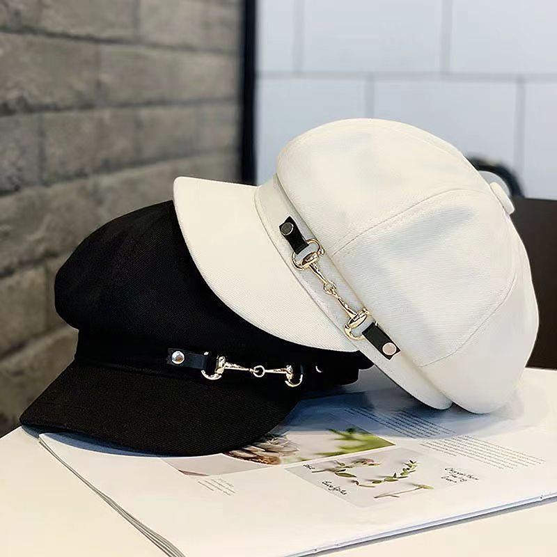 Dad Hat Cotton - Baret Wanita Musim Dingin Topi Baret