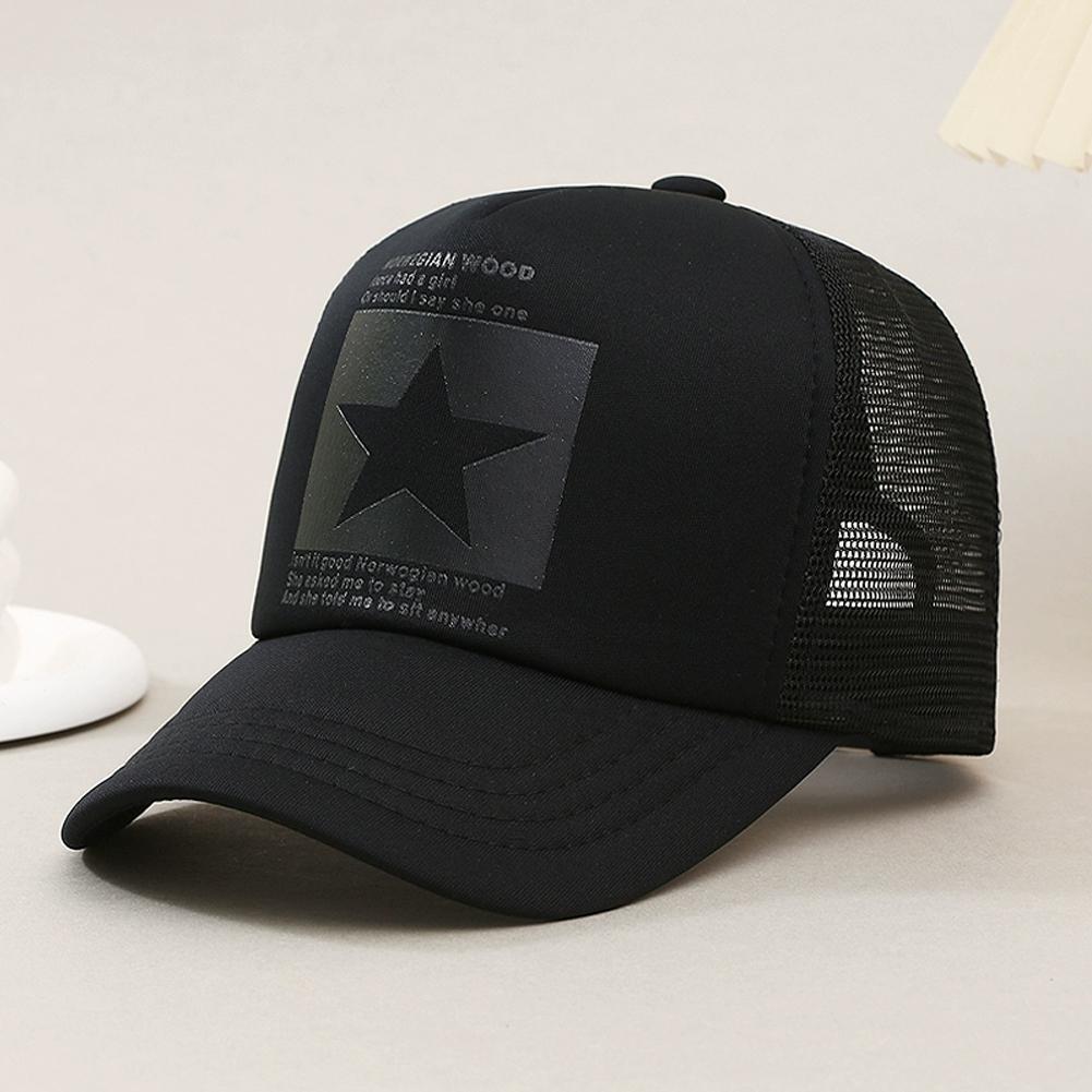 Trucker Cap Mesh - Topi Bisbol Jaring Musim Panas, Topi