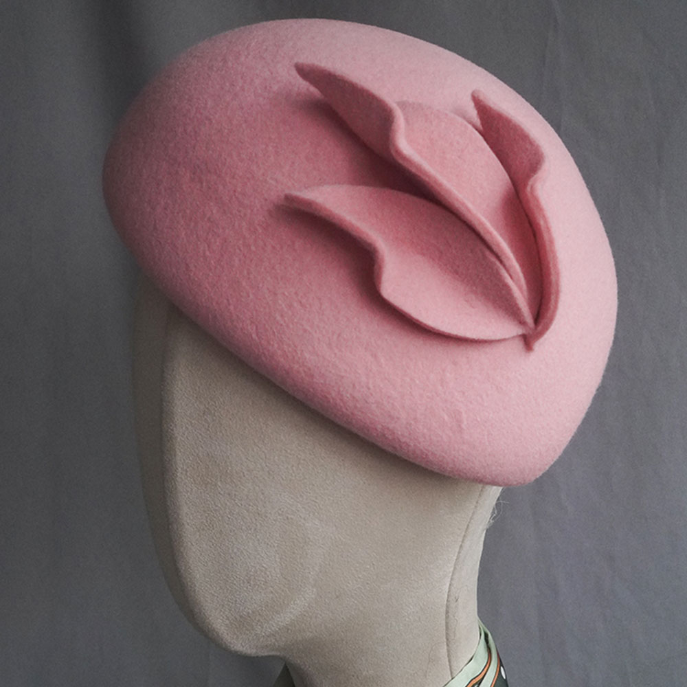 Beret French Wool - Topi Fascinator gaya Perancis, topi Cocktail