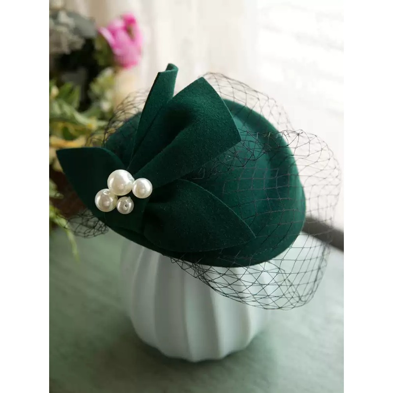 Topi Baret Jaring Vintage Ingg - Beret French Wool ulasan dan harga