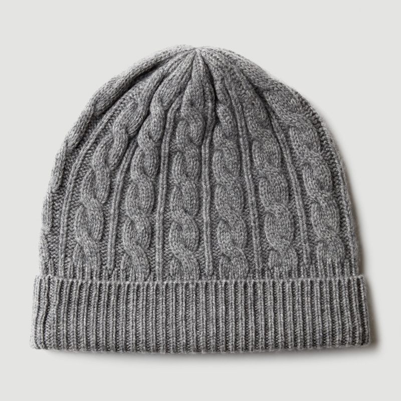 Topi Rajut Kasmir Murni 100% d - Beanie Cuffed Knit ulasan dan harga