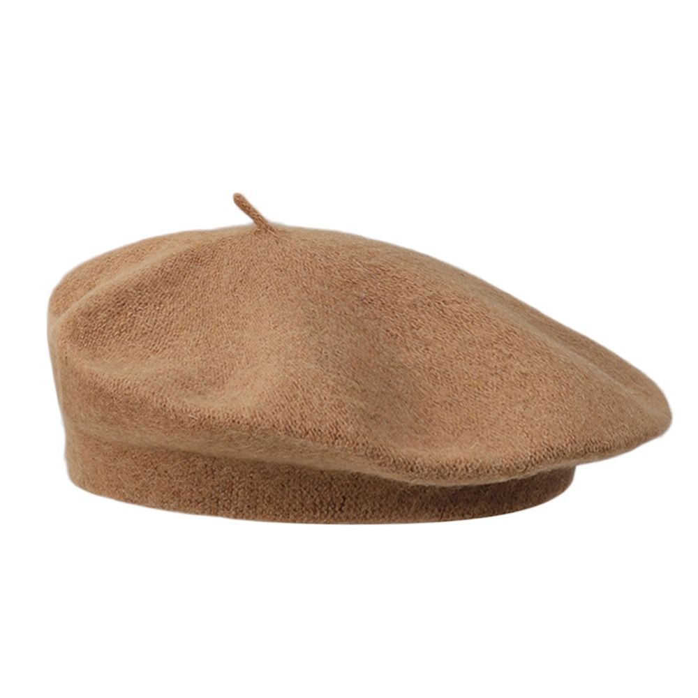 Topi Baret Wol Musim Dingin Ha - Beret French Wool ulasan dan harga
