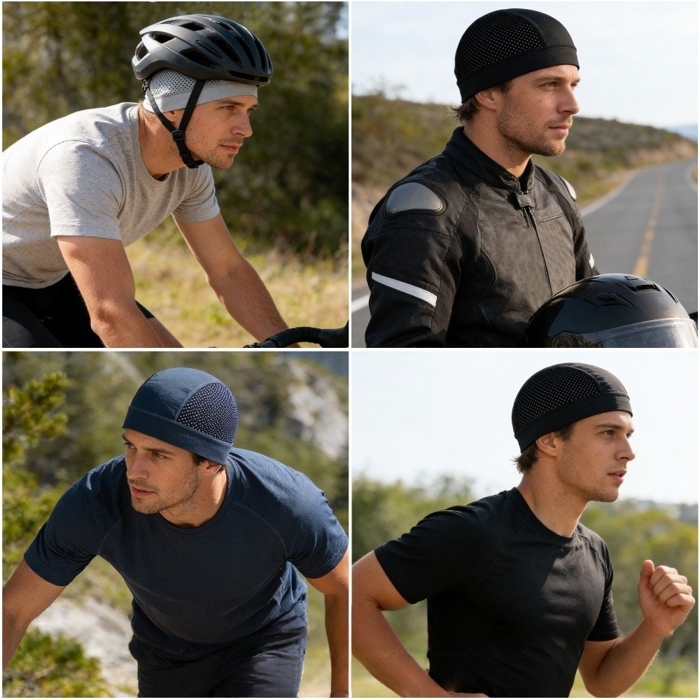 Topi Beanie Jaring Tipis Kasua - Skull Cap Helmet Liner ulasan dan harga