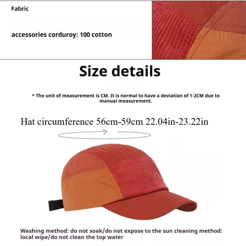 Topi Baseball 5 Panel Gaya Jal - Corduroy Cap 5 Panel ulasan dan harga