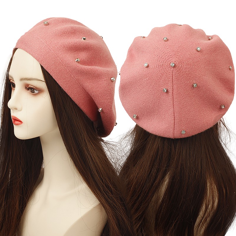 Topi Baret Wanita Berhiaskan R - Beret French Wool ulasan dan harga