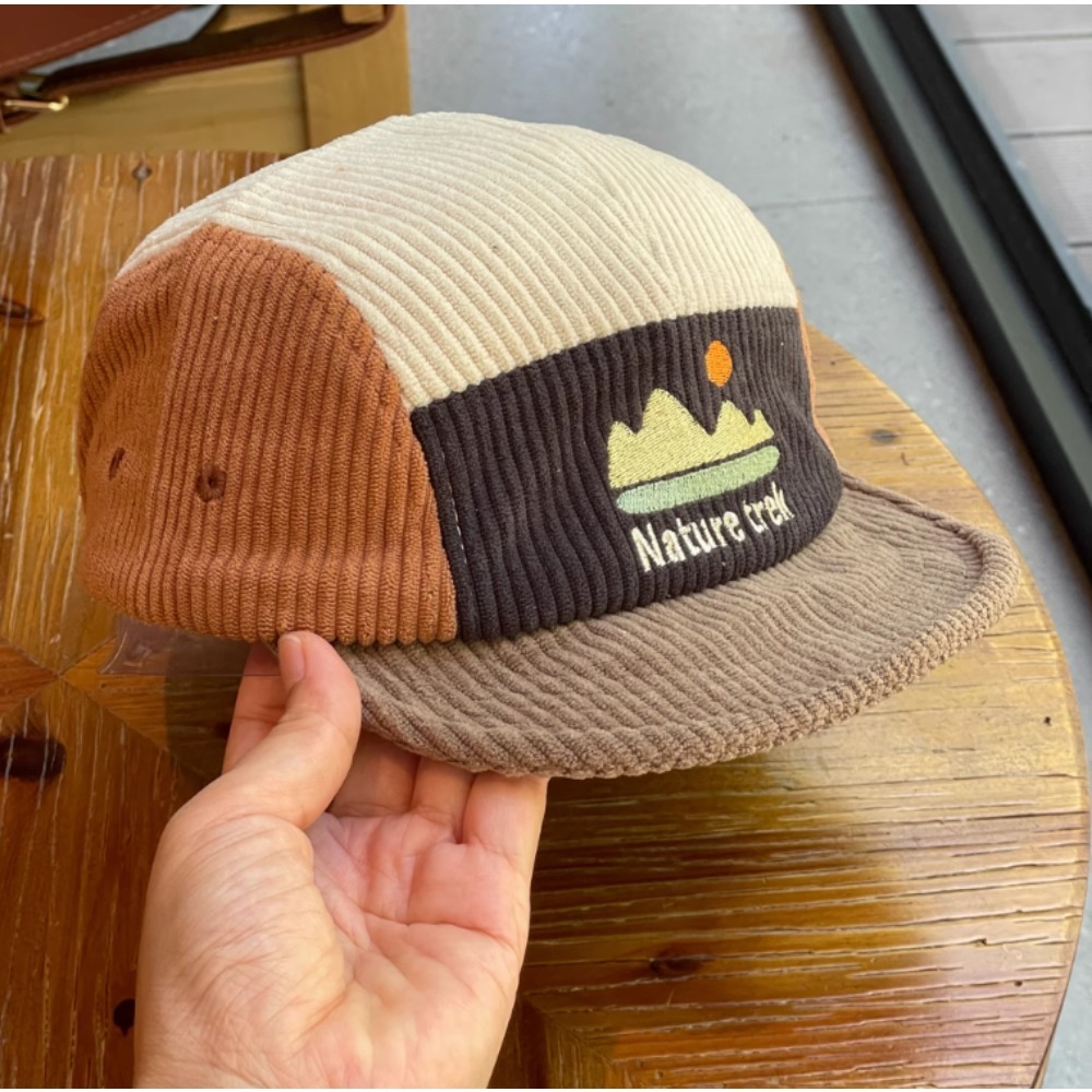 Topi 5 Panel Berpinggiran Pend - Corduroy Cap 5 Panel ulasan dan harga