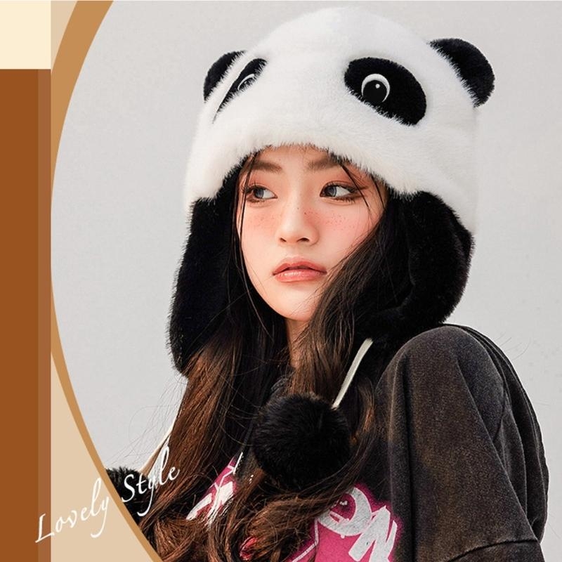 Topi Telinga Panda Topi Penutu - Trapper Hat Ear Flap ulasan dan harga