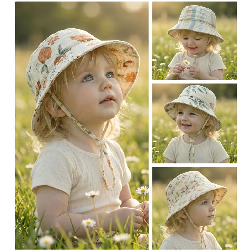 Topi Bayi Musim Panas Bahan Mu - Bucket Hat Cotton ulasan dan harga