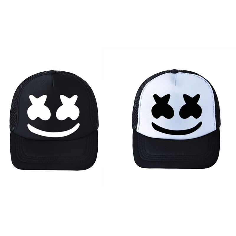 Topi DJ Hip Pop Marshmello top - Trucker Cap Mesh ulasan dan harga