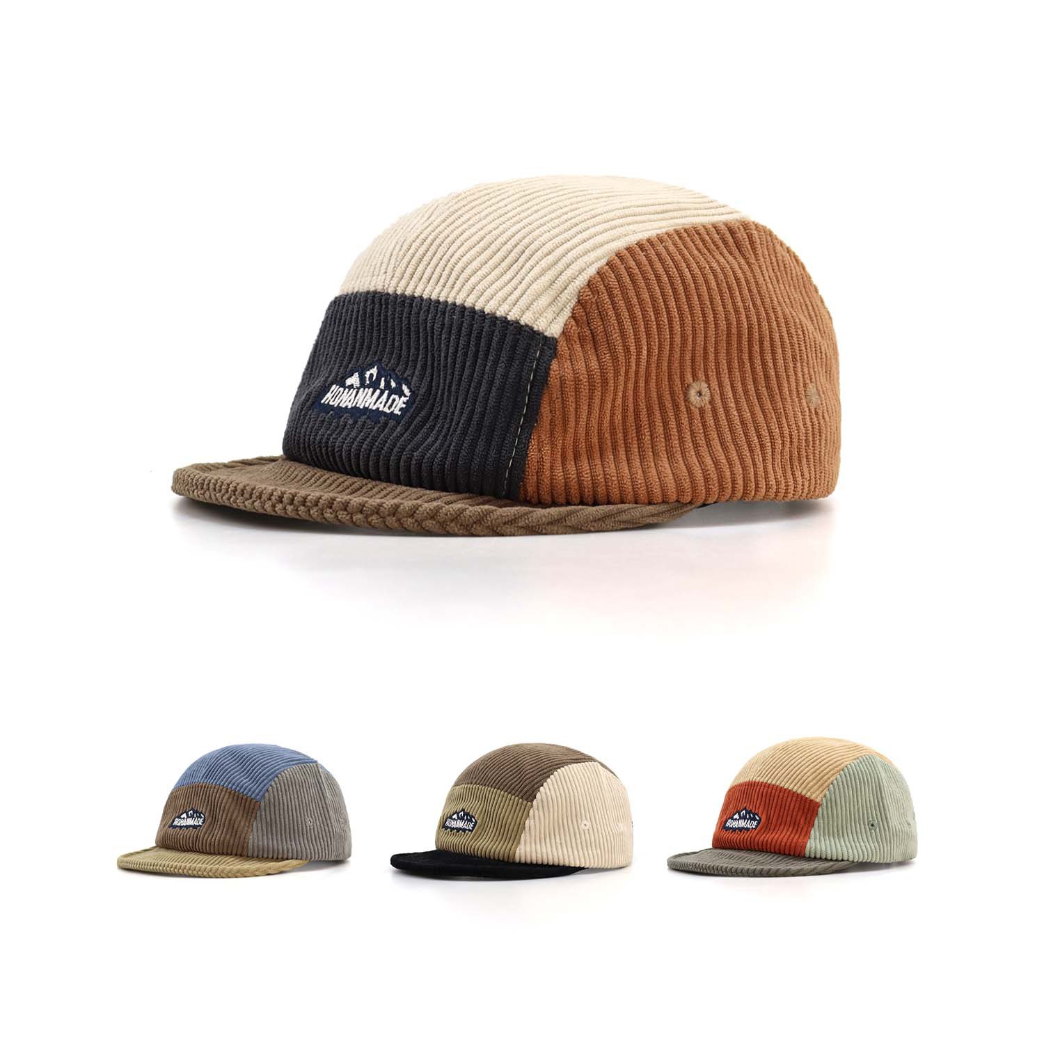 Topi Bisbol Pinggiran Pendek 5 - Corduroy Cap 5 Panel ulasan dan harga