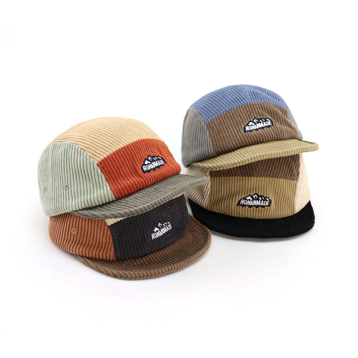 Topi Bisbol Pinggiran Pendek 5 - Corduroy Cap 5 Panel ulasan dan harga