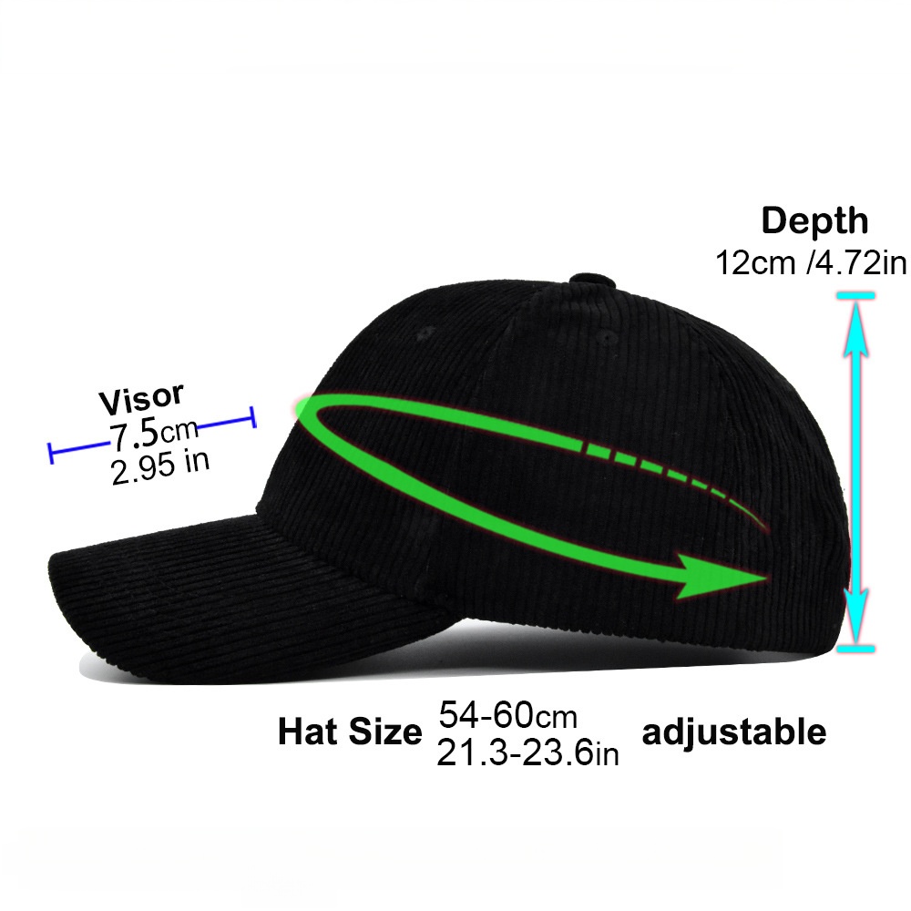 Topi Trucker Corduroy Unisex 5 - Corduroy Cap 5 Panel ulasan dan harga