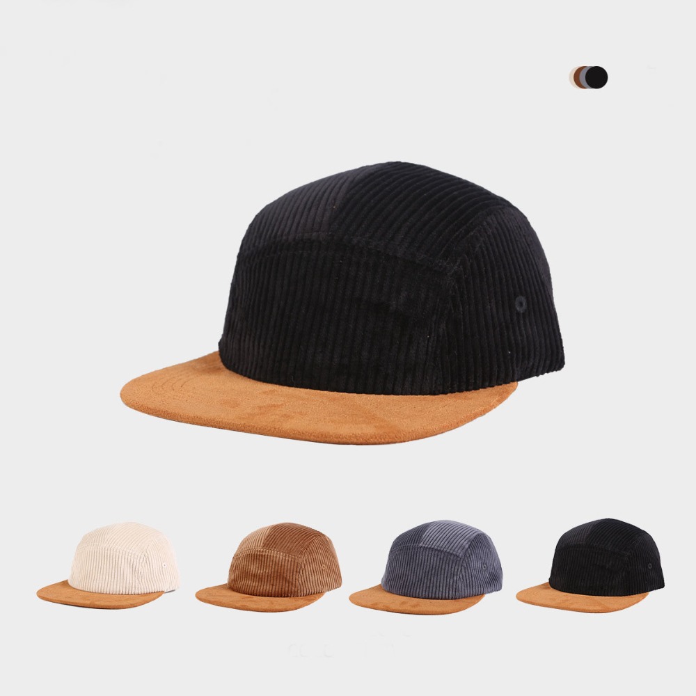 Topi Baseball Retro Serbaguna  - Corduroy Cap 5 Panel ulasan dan harga