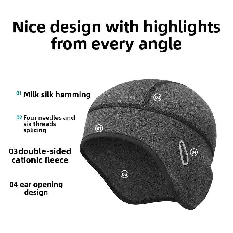 Topi Hangat Bersepeda Musim Di - Skull Cap Helmet Liner ulasan dan harga