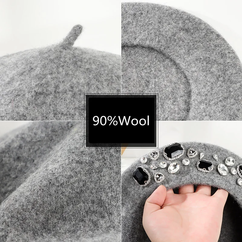 Topi Baret Prancis Tanpa Pingg - Beret French Wool ulasan dan harga