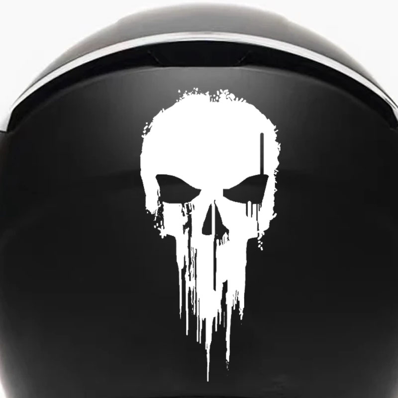 1 Buah Stiker Vinil Tahan Air  - Skull Cap Helmet Liner ulasan dan harga