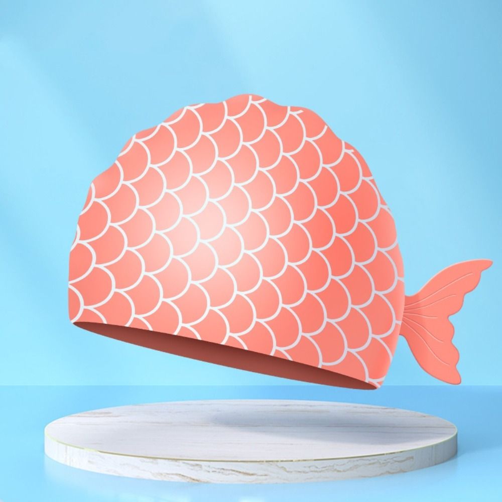Topi Renang Anak Motif Ikan Lu - Swim Hat Silicone ulasan dan harga