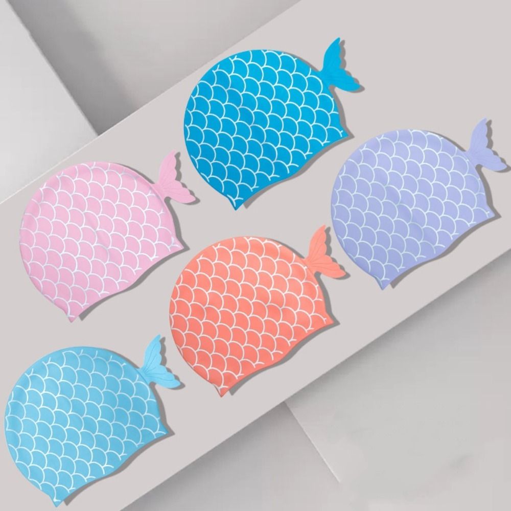 Topi Renang Anak Motif Ikan Lu - Swim Hat Silicone ulasan dan harga