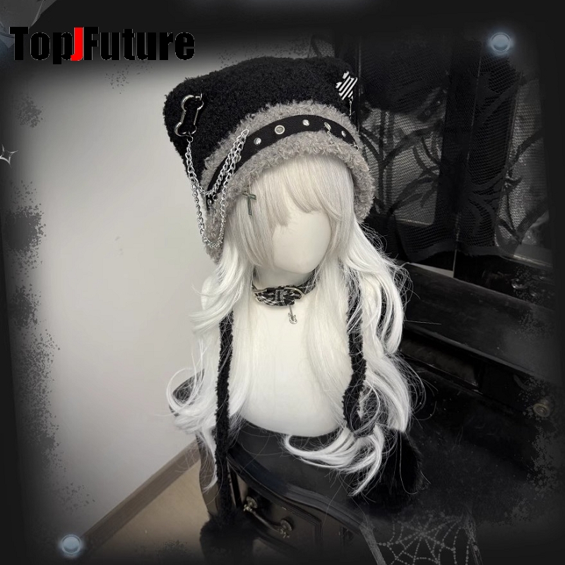Topi Wanita Jepang Harajuku Y2 - Winter Trapper Hat ulasan dan harga