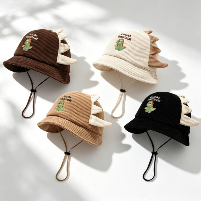 Topi Bayi Lucu Motif Dinosauru - Sun Hat Wide Brim ulasan dan harga