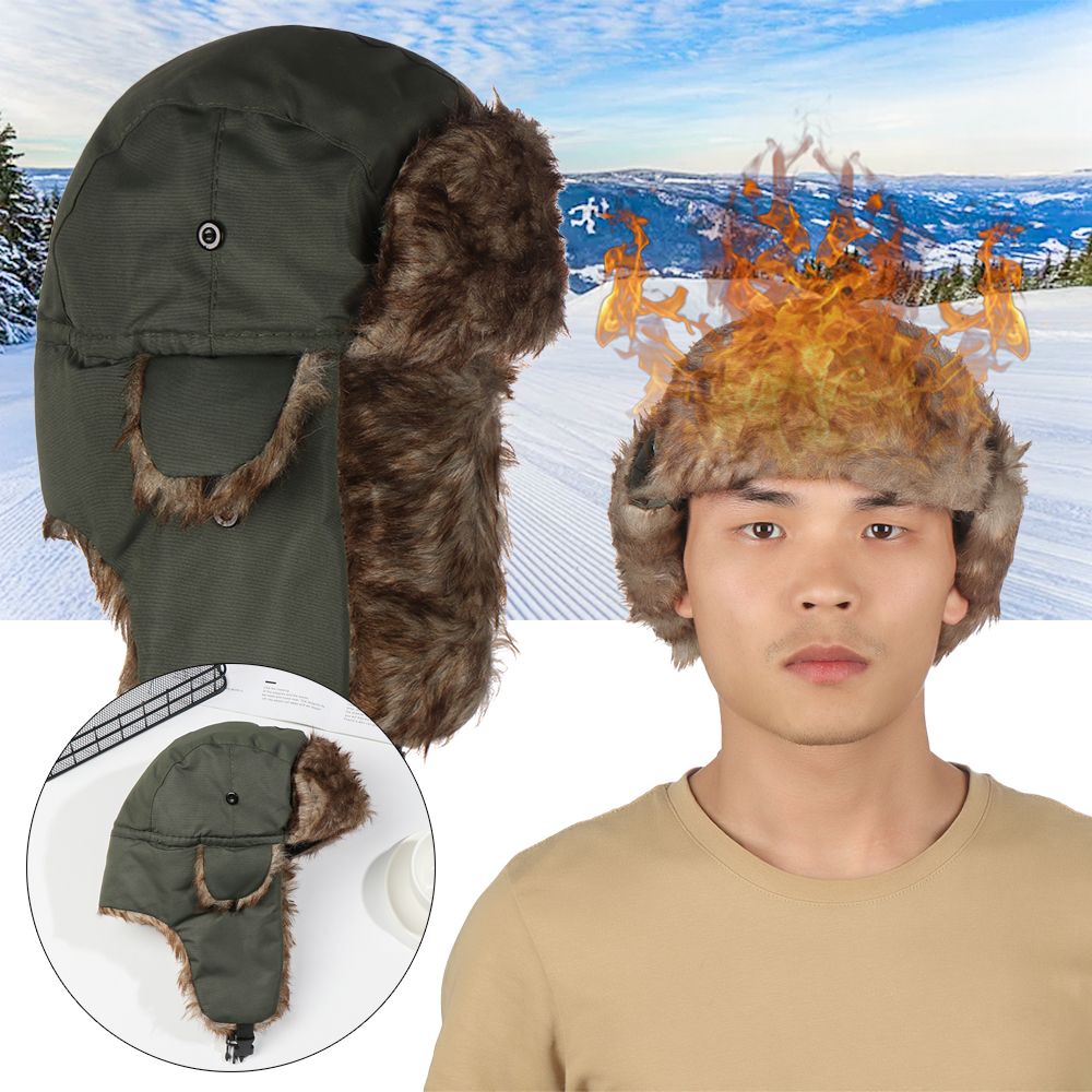 Topi Ski dengan Penutup Teling - Trapper Hat Ear Flap ulasan dan harga