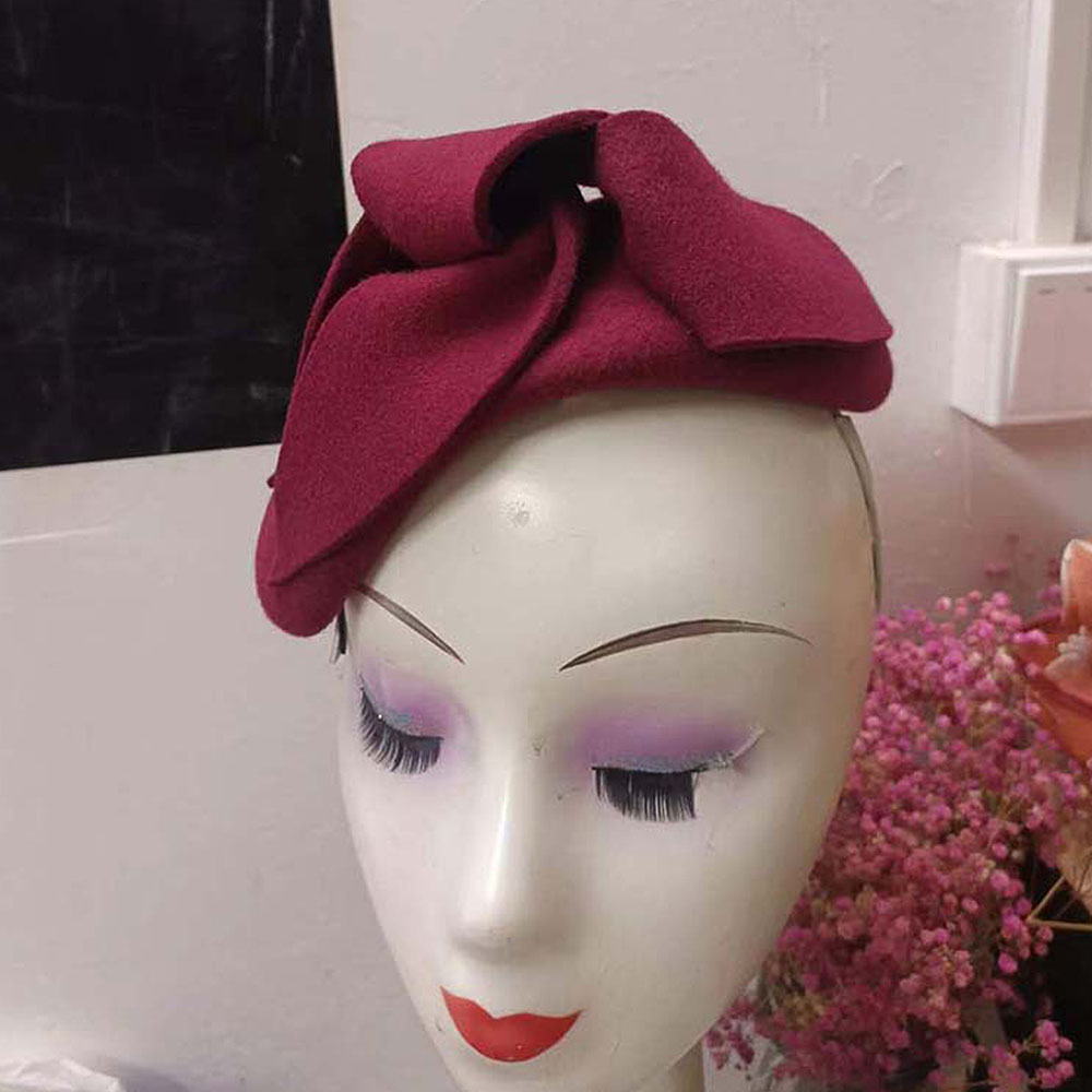 Topi Fascinator gaya Perancis, - Beret French Wool ulasan dan harga