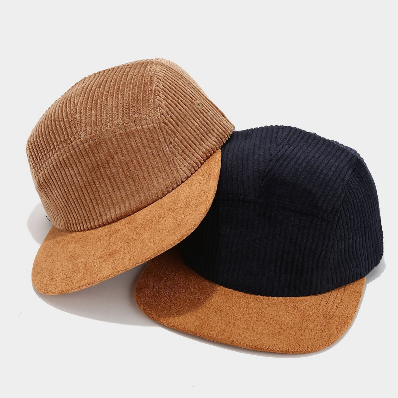 Topi Retro Corduroy 5 Panel de - Corduroy Cap 5 Panel ulasan dan harga