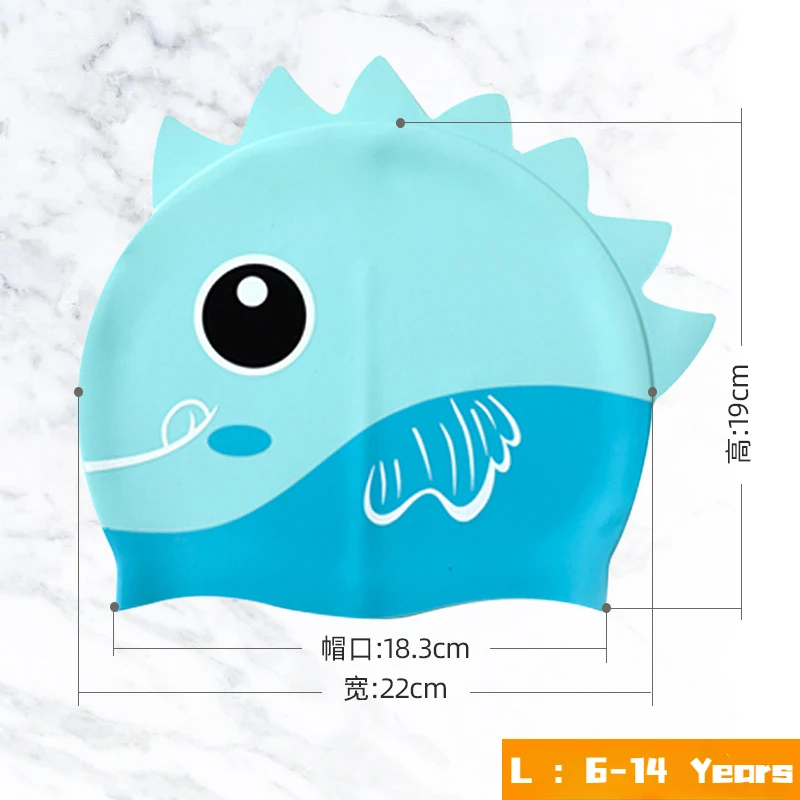 Topi renang silikon hiu ikan l - Swim Hat Silicone ulasan dan harga