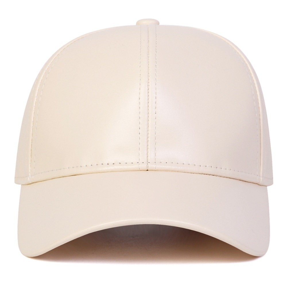 Topi Bisbol Solid PU Modis Top - Baseball Cap Structured ulasan dan harga