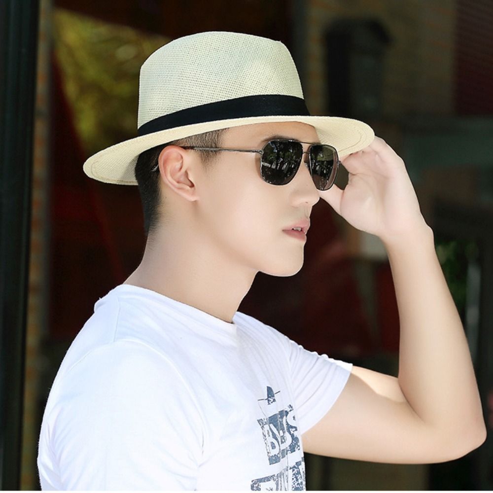 Topi Jerami Pria Vintage Keren - Cowboy Hat Straw ulasan dan harga
