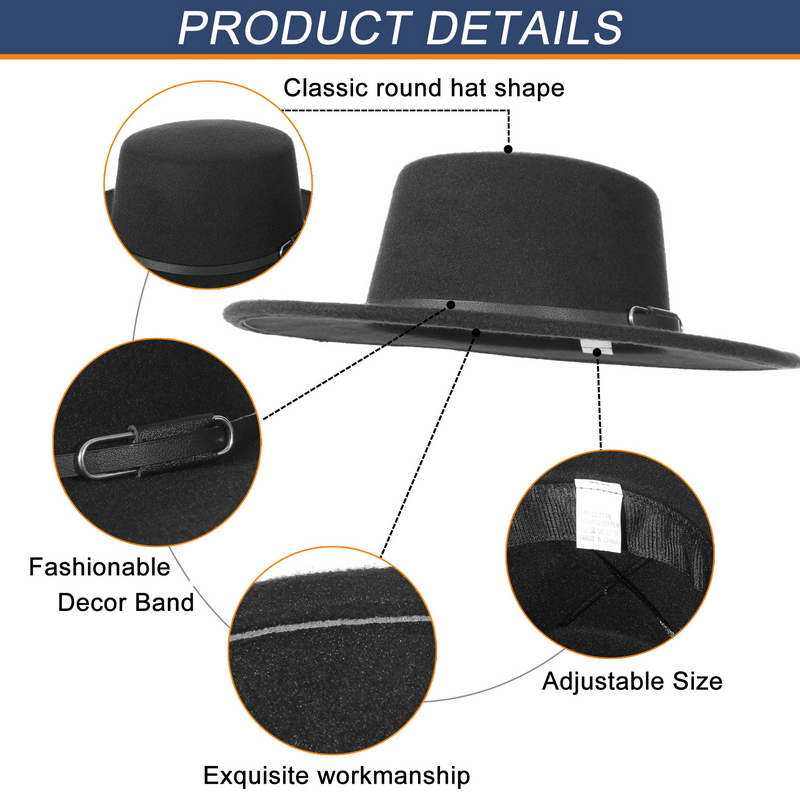 Topi Fedora Lebar Elegan untuk - Fedora Hat Wool ulasan dan harga