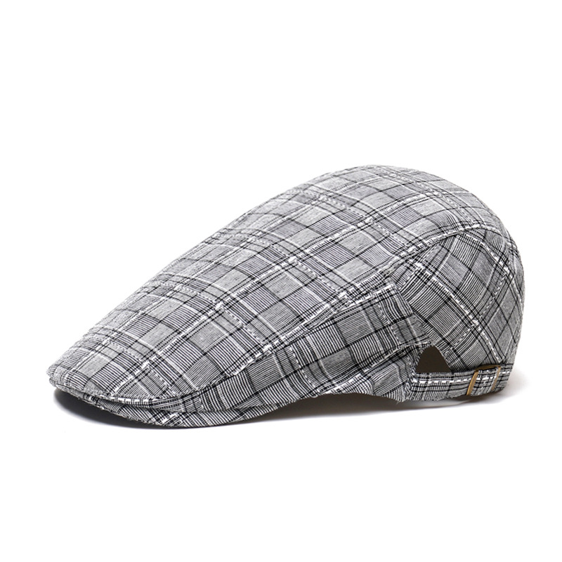 Topi Baret Newsboy Kotak-kotak - Newsboy Cap Ivy ulasan dan harga