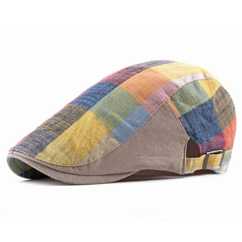 Topi Baret Newsboy Kotak-kotak - Newsboy Cap Ivy ulasan dan harga